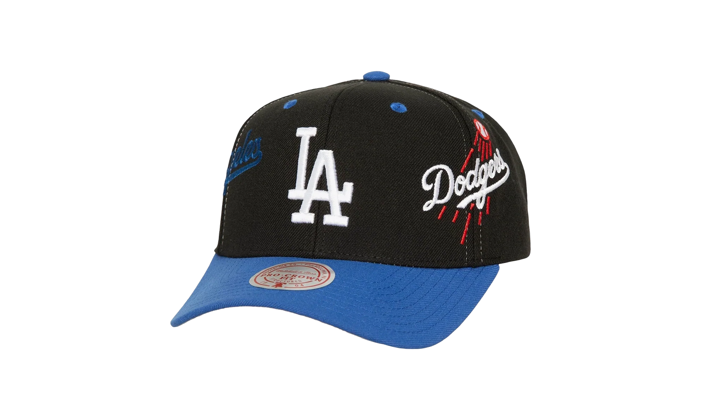 MLB Overbite Pro Snapback Cap "Los Angeles Dodgers - Black" HHSS7316 LADYYPPPBLCK