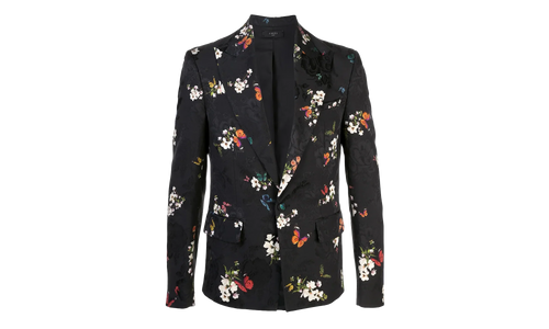 Butterfly Jacquard Blazer "Black" Y0M12176JA BLK