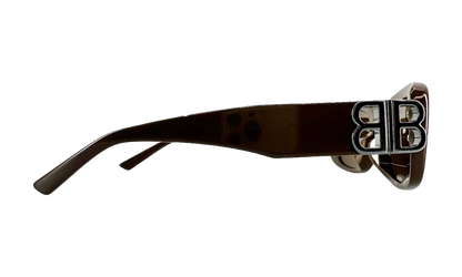 Acetate BB Hinge Oval Frame Sunglasses "Brown" BB0310SK 004