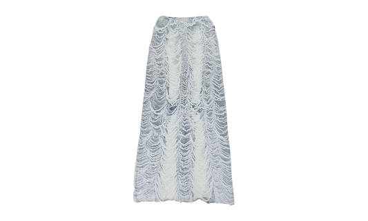 DENIM SHREDDED LONG SKIRT BLUE "Blue" A139350BNCG8NY