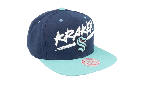 NHL Transcript Snapback Cap "Seattle Kraken - Navy / Light Blue" HHSS5735 SKRYYPPPNYLB