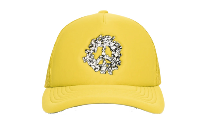 Cotton Peace Wreath Trucker Hat "Yellow" DT548