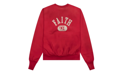 Faith Logo Crewneck Sweatshirt "Red / White" SM A22 0000 020