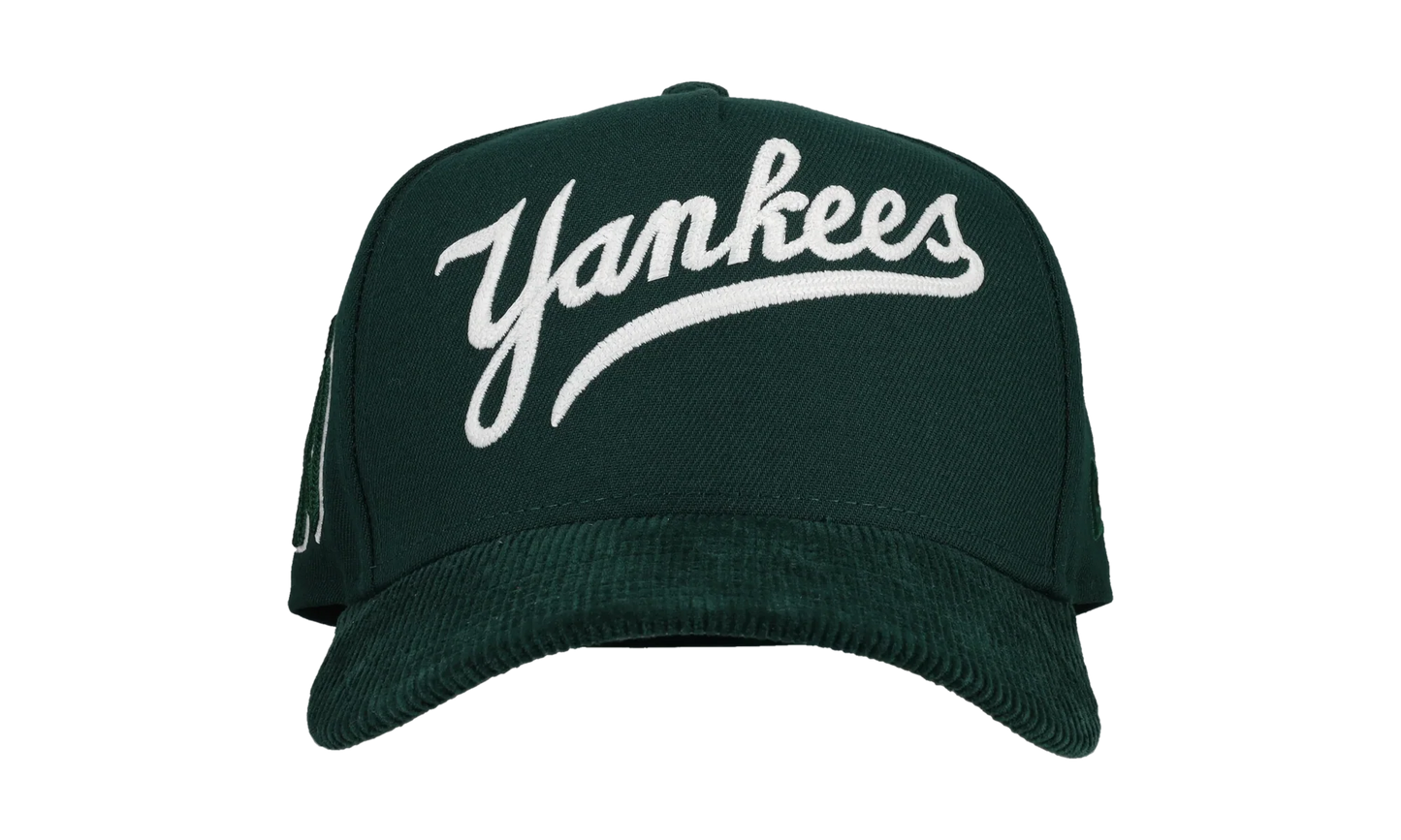9FIFTY New York Yankees A Frame Snapback Hat "Chainstitch - Corduroy Green" 44531120832700