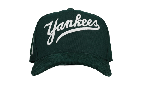 9FIFTY New York Yankees A Frame Snapback Hat "Chainstitch - Corduroy Green" 44531120832700
