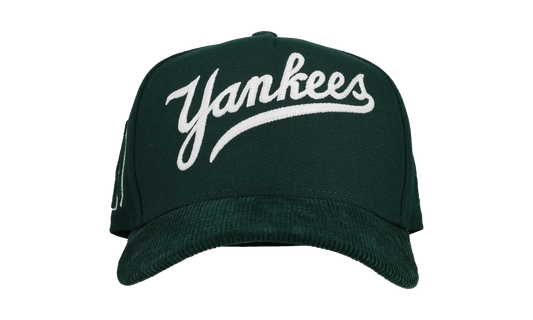 9FIFTY New York Yankees A Frame Snapback Hat "Chainstitch - Corduroy Green" 44531120832700