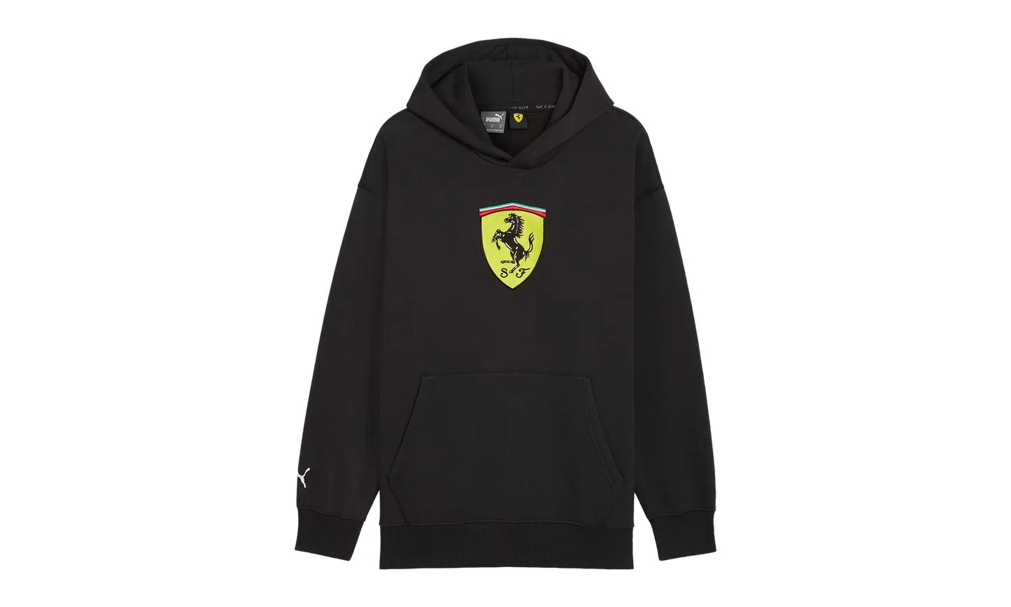 SCUDERIA FERRARI RACE BIG SHIELD HOODIE "Black" 627054 01
