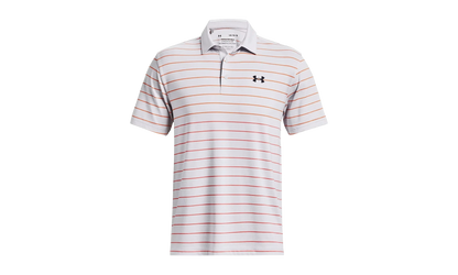 Playoff 3.0 Stripe Polo "Halo Gray / Orange Blast" 1378676 014