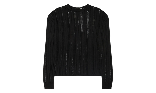 Daniel Ladder Stitch Oversize Sweater "Black" ADR MTPS 0003