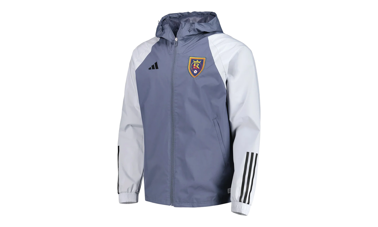 REAL SALT LAKE ALL-WEATHER RAGLAN FULL-ZIP JACKET "Charcoal" IL3028
