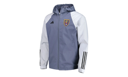 REAL SALT LAKE ALL-WEATHER RAGLAN FULL-ZIP JACKET "Charcoal" IL3028