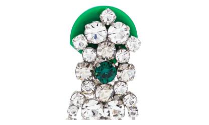 CRYSTAL DROP EARRINGS "Green" SM1VG0055P6479983