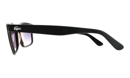 Rectangle Sunglasses "Shiny Black" L705S-001