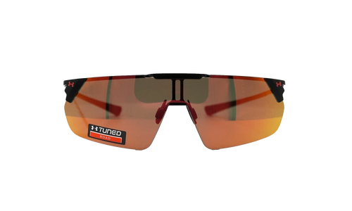 Litewire Shield Sunglasses "Rose Brown Beta Red Mirror - Satin Black" 8600135 010153