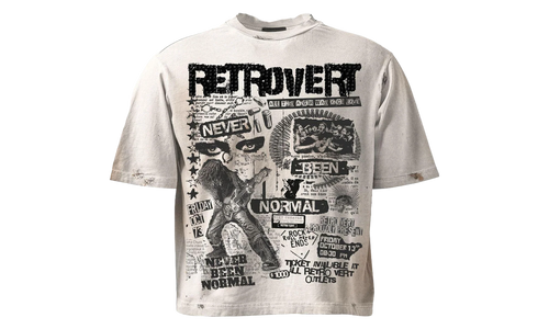 Rhinestone Never Been Normal T-Shirt "White" RET001
