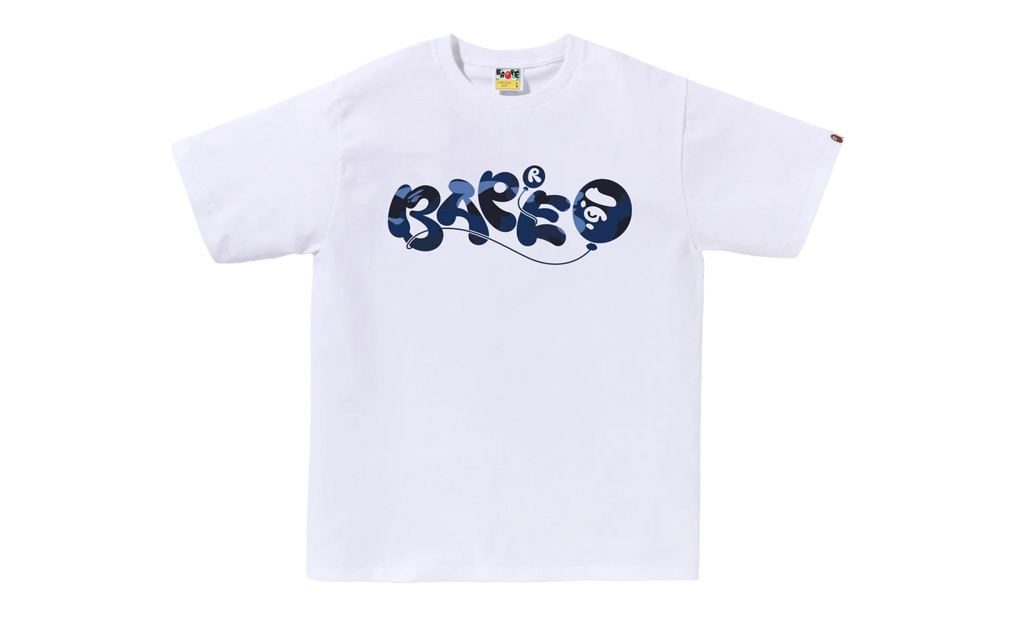 Color Camo Balloon Tee "White / Navy" 1L80 110 020 WHT