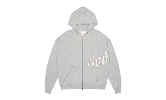 OG Logo Hoodie V2 "Grey / Silver Satin" KNKR1FEH
