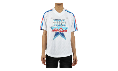 NBA Mesh V-Neck Tee "1991 All-Star Game - White" MSPOMG18025 ASGWHIT191