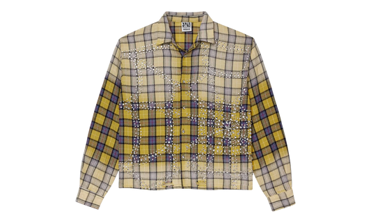 Jeweled Flannel Top "Lemonhead" VAL51