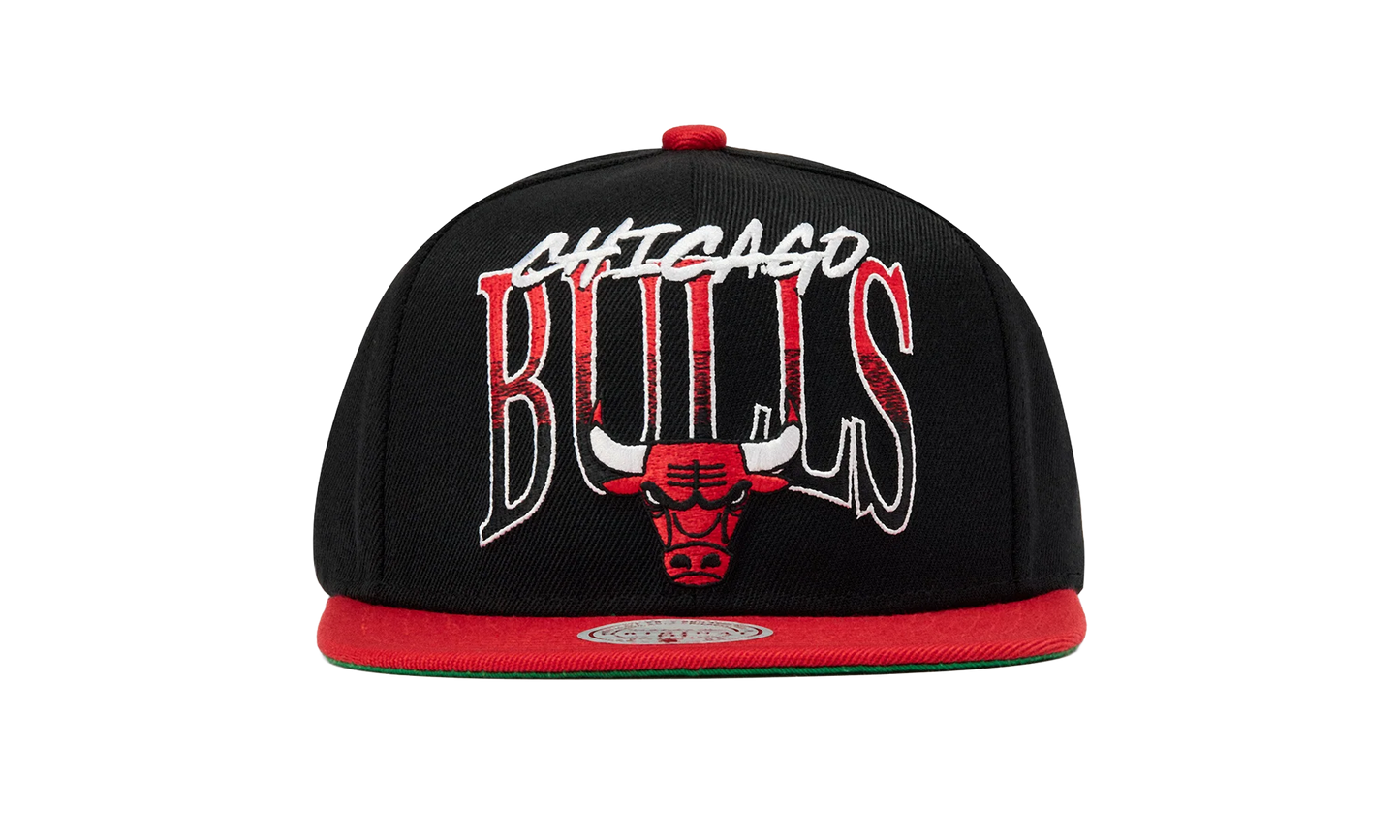 NBA Rise Up Snapback Cap "Chicago Bulls - Black" HS8507 CBUBLCK