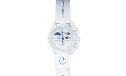 Swatch x Omega Bioceramic Moonswatch "Mission To Earthphase Moonshine Gold (Cold Moon)" SO33W701L