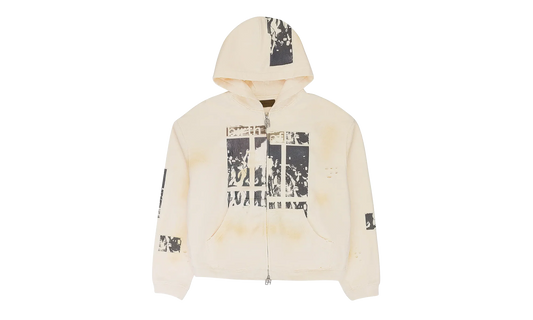 Flashlight Zip Up Hoodie "Cream" BC25SSHA07 WHIT