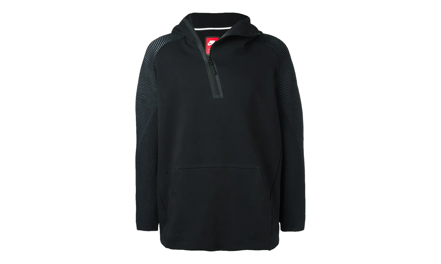 Tech Fleece Long Funnel Zip Hoodie "Black" 805655 010