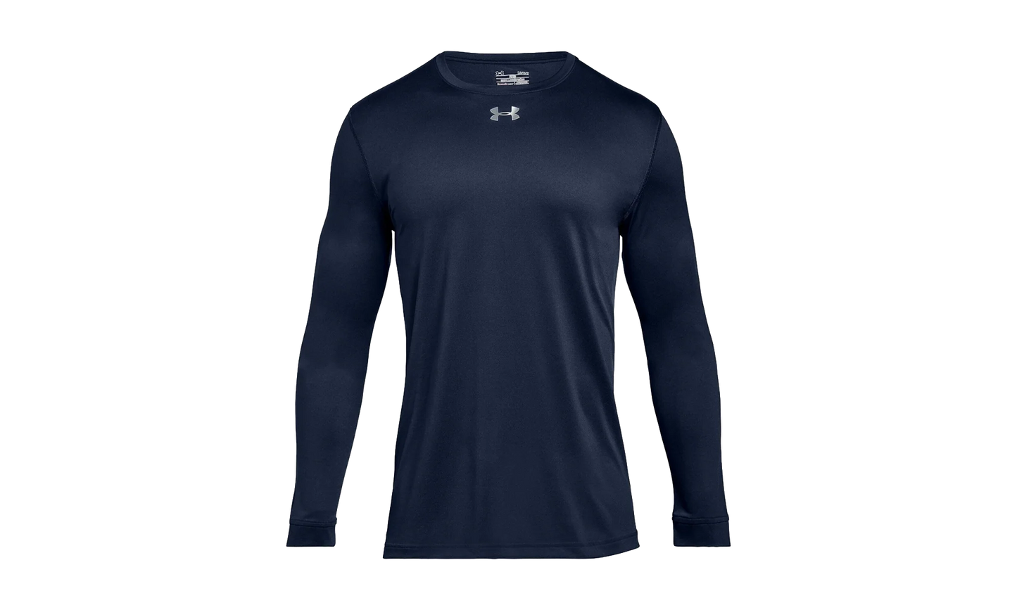 Locker Tee 2.0 Long Sleeve Shirt "Midnight Navy / Metallic Silver" 1305776 410