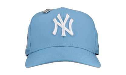 59FIFTY New York Yankees 1962 World Series Fitted Hat "Sky Blue / Pink / Metallic" 123451300845