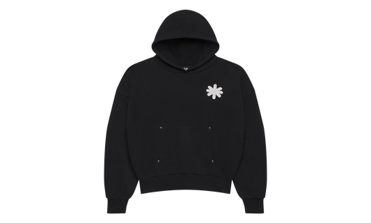 Distressed Script Hoodie "Black" LST 21 22712 BLK