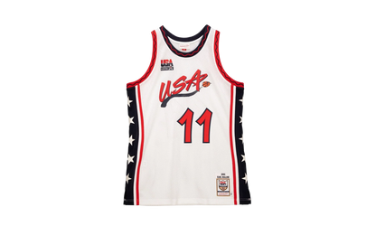 NBA Karl Malone Authentic Jersey "1996 USA Dream Team - White" AJY4CP20042 USAWHIT96KMA