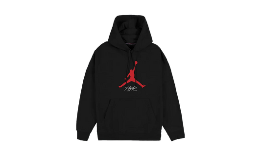 Jordan Essentials Fleece Hoodie "Black / Gym Red / Gym Red" FD7545 013