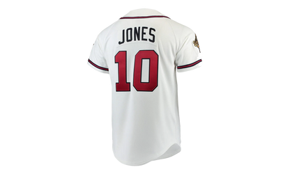 MLB Chipper Jones Home Jersey "1995 Atlanta Braves - White" AJY1GS18401 ABRWHIT95CJO