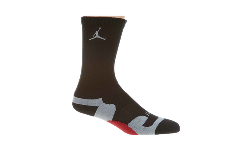Jordan Game Dry Crew Socks "Black Grey Red" 441342 016