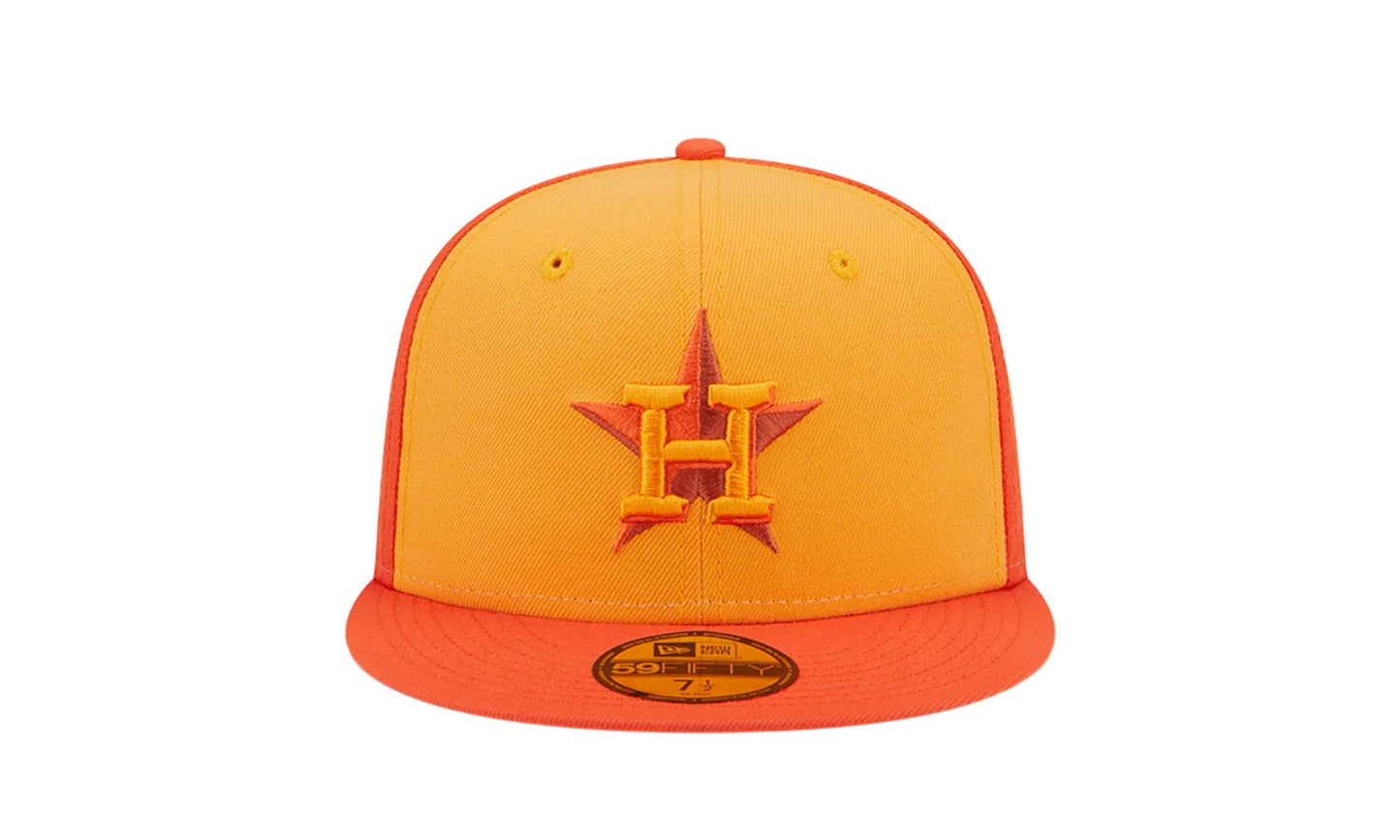 Houston Astros Tri-Tone Team 59FIFTY Fitted Hat "Orange" 60355909