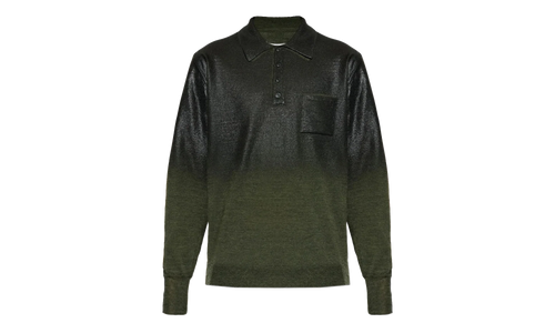 Coated Polo Sweater "Green" S50GL0075M13236696S