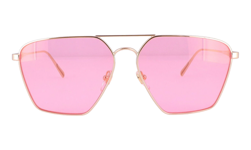 Rectangle Sunglasses "Shiny Gold" MCM130S-726