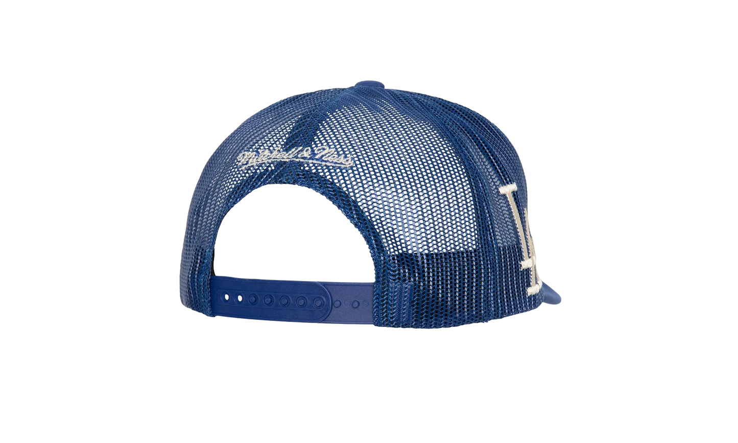 MLB Cooperstown Circle Change Trucker Snapback Cap "Los Angeles Dodgers - Blue" HHSS6660 LADYYPPPBLUE
