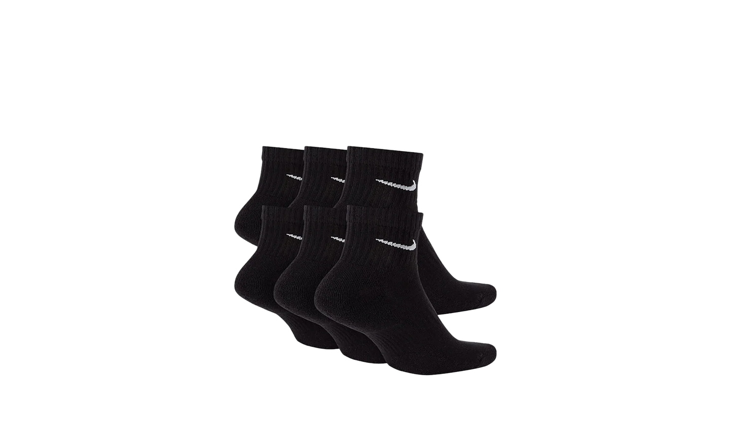 Everyday Cushioned Training Ankle Socks (6 Pairs) "Black / White" SX7669 010