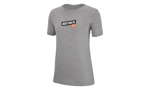 NSW Just Do It T Shirt WMNS "Grey" AR3894 063