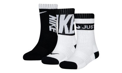 Sport Graphic Crew Socks (3 Pack) GS "Black / White" BN0679 023