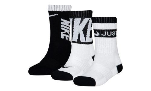 Sport Graphic Crew Socks (3 Pack) GS "Black / White" BN0679 023