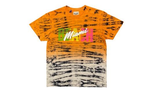 Miami Beach Logo Short Sleeve Tee Shirt "Tie Dye Orange Multi" GDMSBESSTSOB