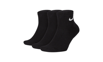 Everyday Cushioned Training Ankle Socks (3 Pairs) "Black / White" SX7667 010