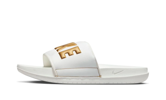 Offcourt Slide WMNS "Summit White Metallic Gold" BQ4632 105