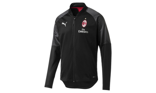 AC Milan Stadium Poly Jacket "Puma Black / Tango Red" 754864 01
