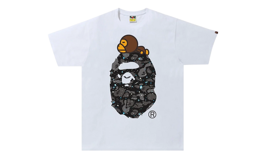 Space Camo Milo On Big Ape Tee "White" 2H80 110 007 WHITE