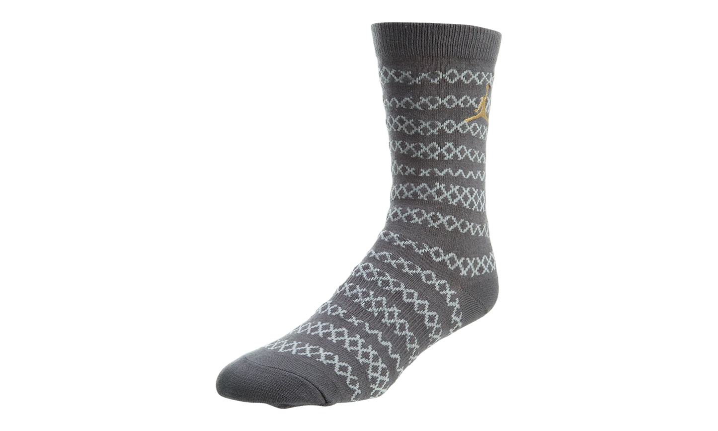 Jordan Retro 10 City Socks "Dark Grey / Pure Platinum / Metallic Silver" 806407 021