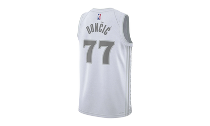 NBA DALLAS MAVERICKS CITY EDITION JERSEY GS "77 DONCIC - White" 9Z2B7BU8P24 MAVL