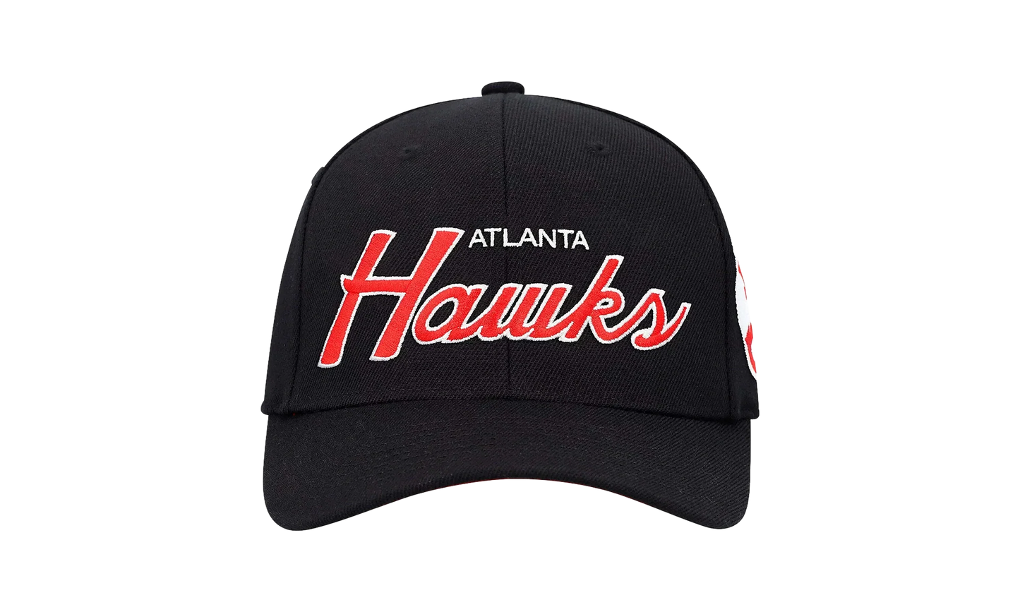 NBA Team Script 2.0 Stretch Snapback Cap "Atlanta Hawks - Black" HHSS3281 AHAYYPPPBLCK